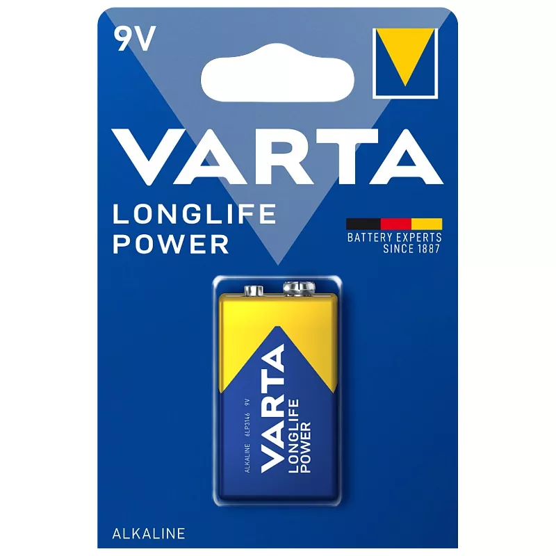 Batterie VARTA Longlife Power, 9 Volt E-Block, 1 Stk.