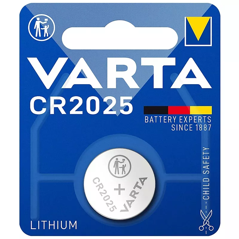 Batterie VARTA Knopfzelle, CR2025, 1 St�ck