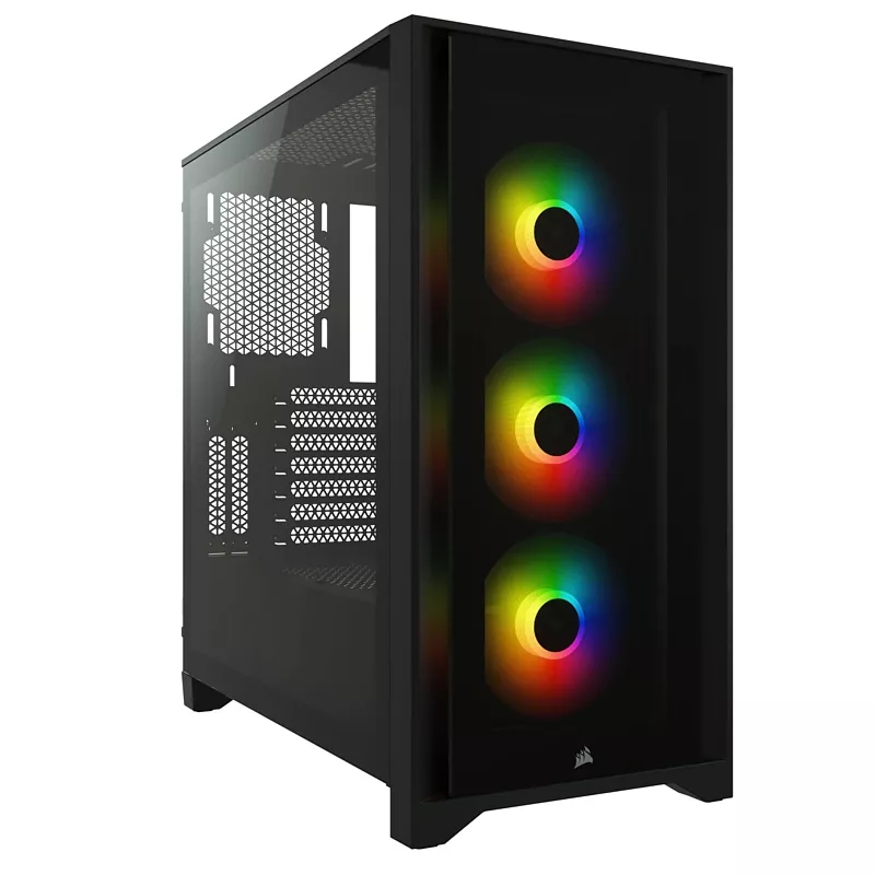 PC Geh�use, Corsair 4000X iCUE RGB, schwarz