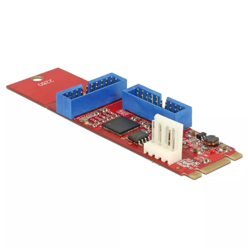 Controller M.2 zu 2x USB3.0 Pfostenstecker, Delock