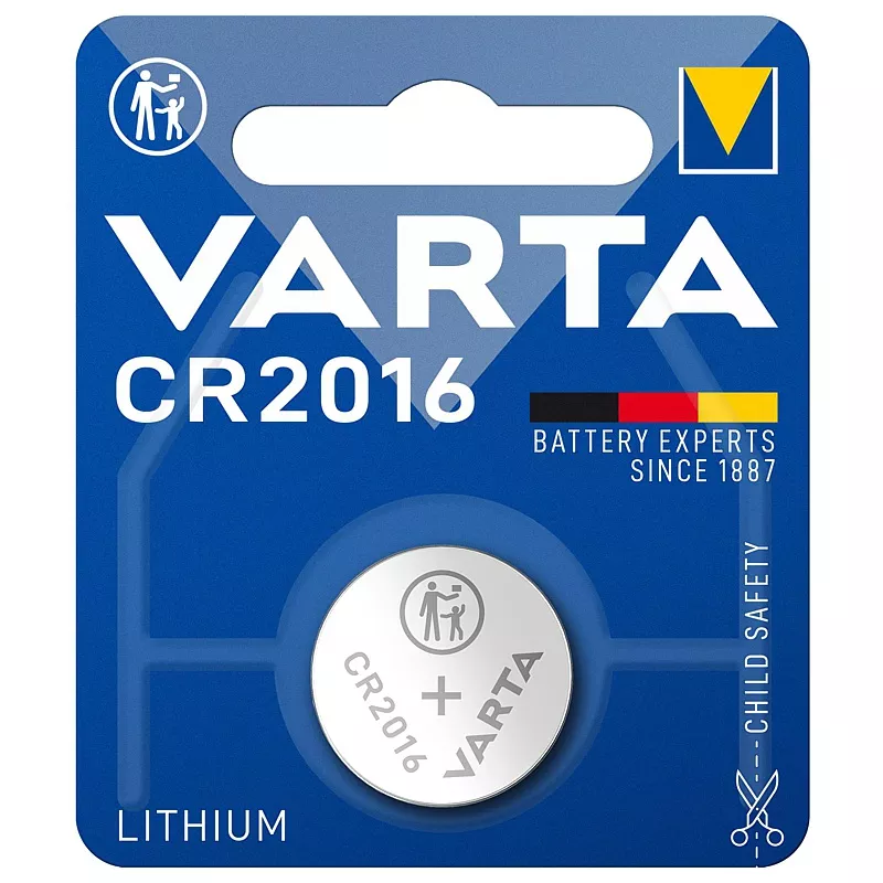 Batterie VARTA Knopfzelle, CR2016, 1 St�ck