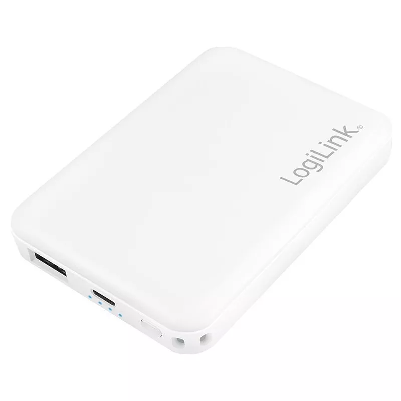 Powerbank 3000mAh, LogiLink Poket, weiss