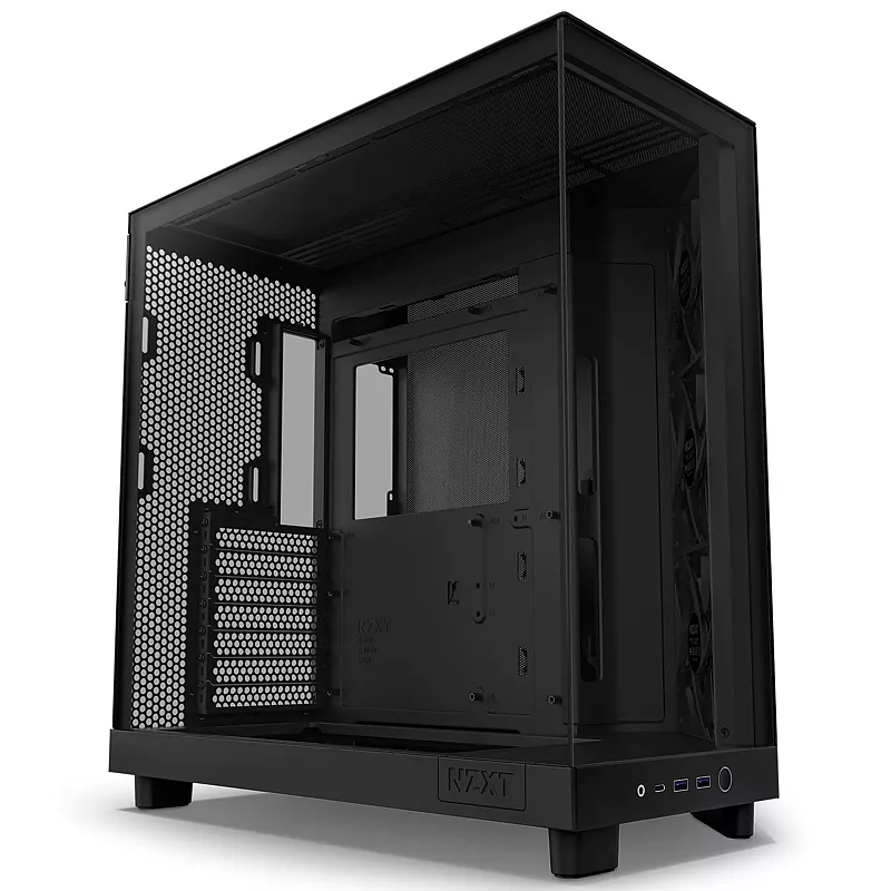 PC Geh�use, NZXT H6 Flow, schwarz
