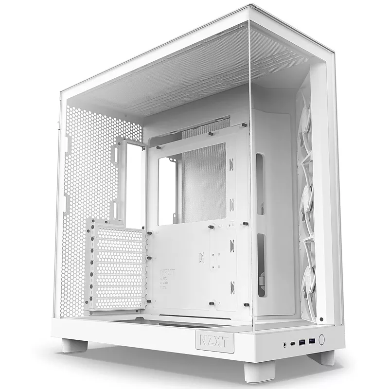 PC Geh�use, NZXT H6 Flow, weiss