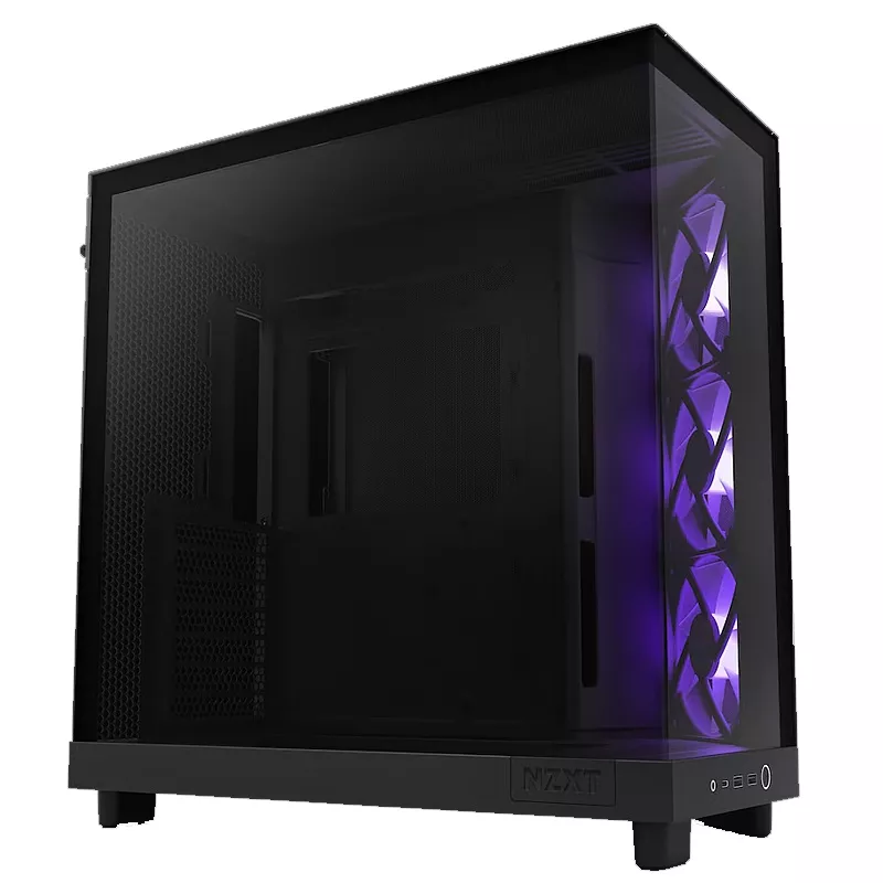 PC Geh�use, NZXT H6 Flow RGB, schwarz