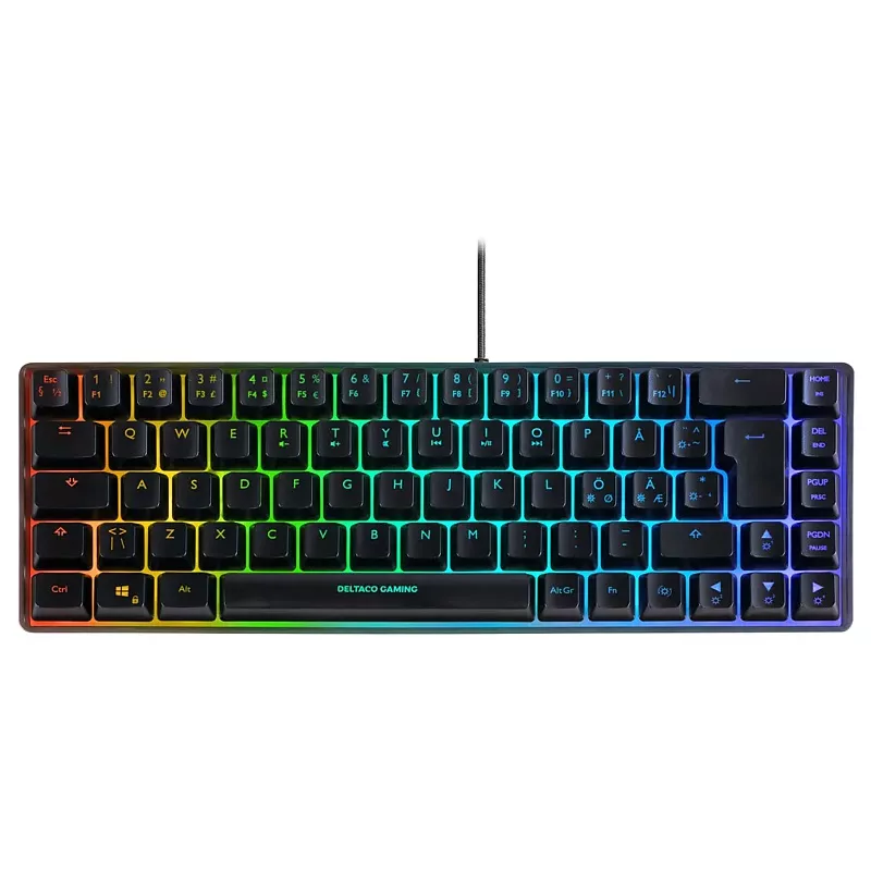 Tastatur DELTACO Gaming DK240, schwarz