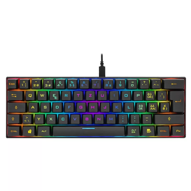 Tastatur DELTACO Gaming DK430R, schwarz