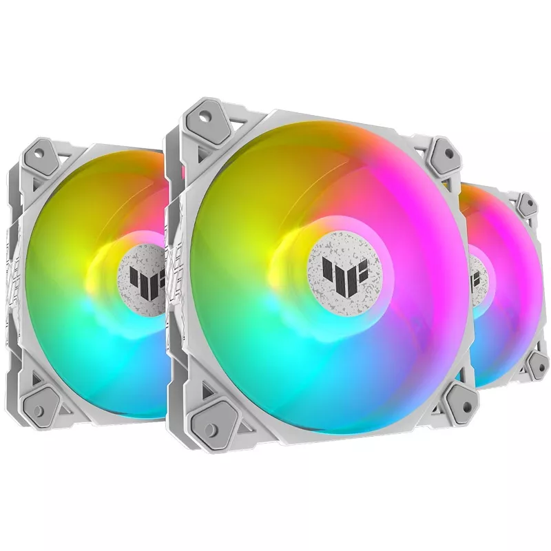 PC-L�fter, ASUS TUF Gaming TF120 ARGB 120mm 3er Pack + Controller weiss