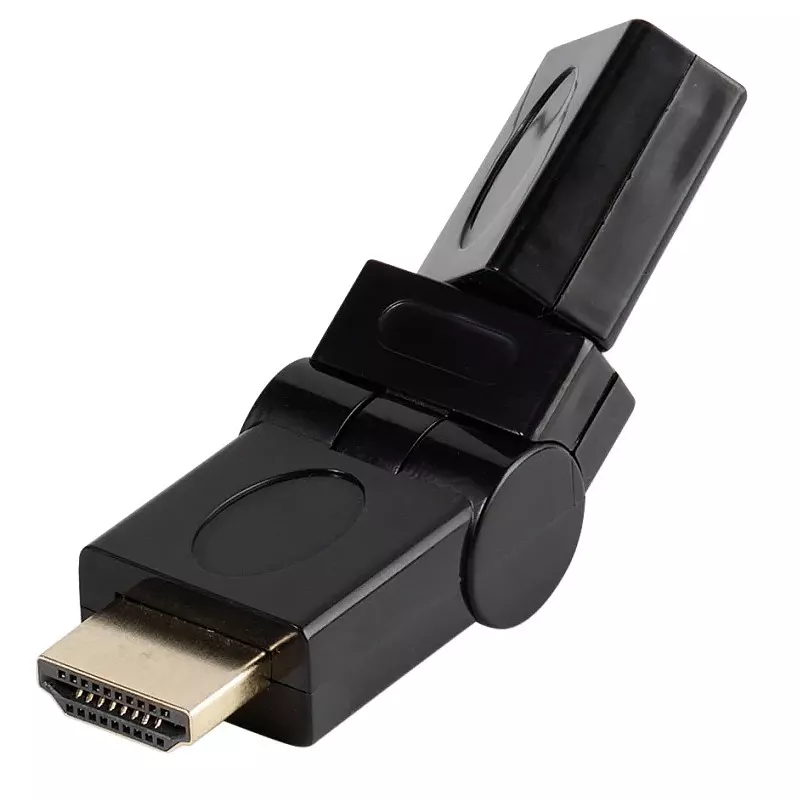 Adapter HDMI Stecker / HDMI Buchse,Winkel 360 Grad