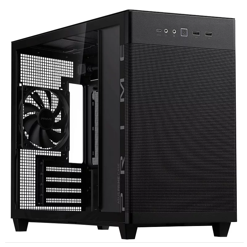 PC Geh�use, ASUS PRIME AP201 TG, Fenster, schwarz
