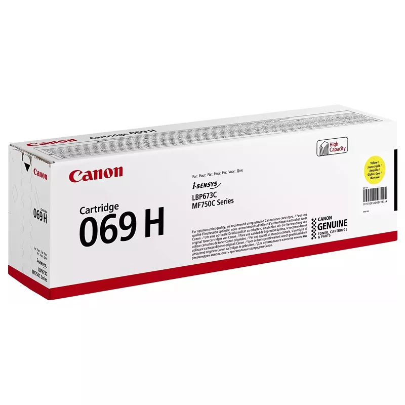 Laser-Toner Canon 069H, 5500 Seiten, gelb