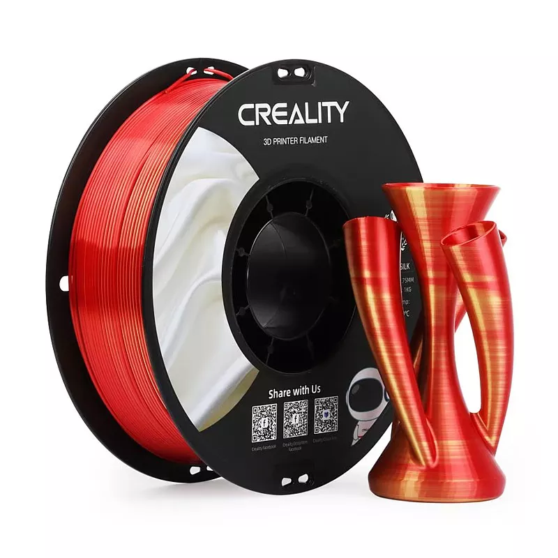 3D-Drucker Creality Filament PLA Silk, gold/rot