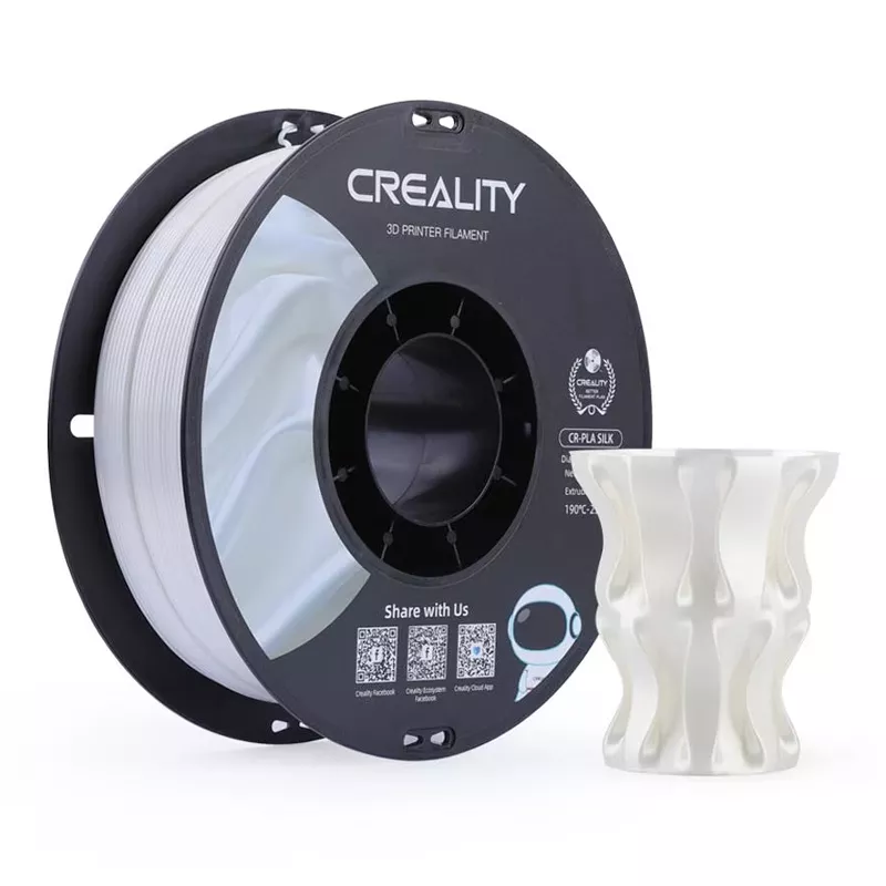 3D-Drucker Creality Filament PLA Silk, weiss