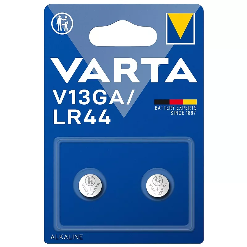 Batterie VARTA Knopfzelle, V13GA LR44, 2 St�ck