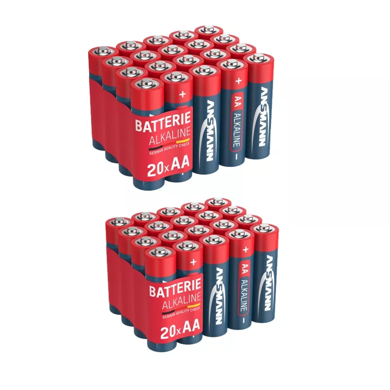 Batterie ANSMANN Alkaline RED, AA (LR06), 40 Stk.