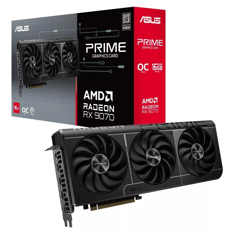 Grafikkarte RX 9070 ASUS, 16GB PRIME OC