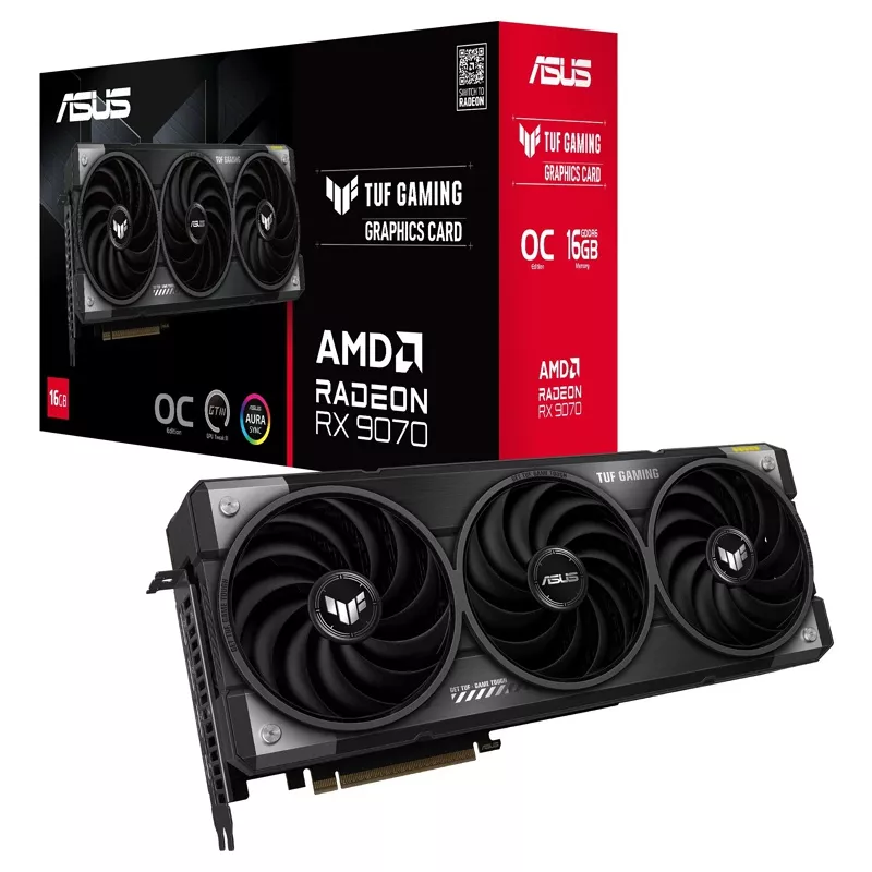 Grafikkarte RX 9070 ASUS, 16GB TUF OC