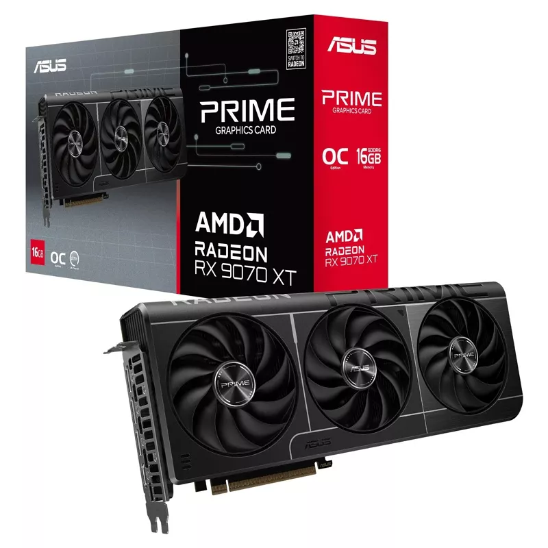Grafikkarte RX 9070 XT ASUS, 16GB PRIME OC