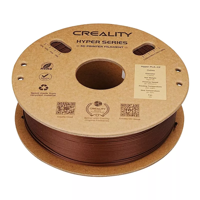 3D-Drucker Creality Filament PLA, Hyper Carbon ocker