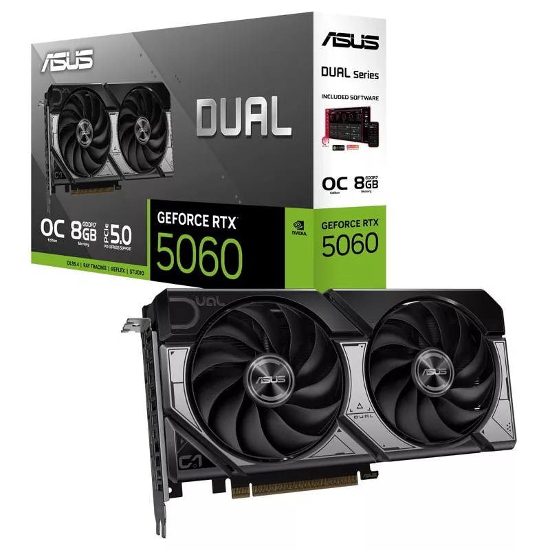 Grafikkarte RTX5060 ASUS, 8GB DUAL OC