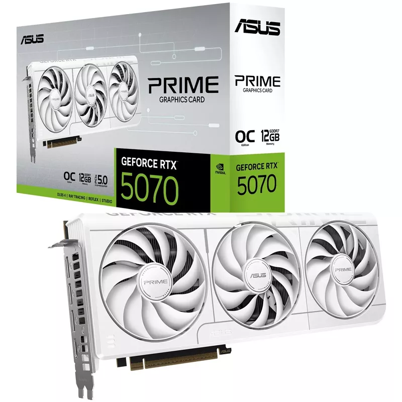 Grafikkarte RTX5070 ASUS, 12GB PRIME OC weiss