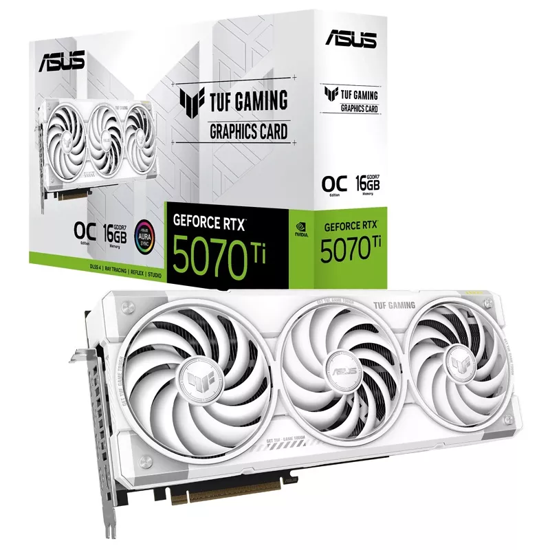 Grafikkarte RTX5070Ti ASUS, 16GB TUF OC weiss
