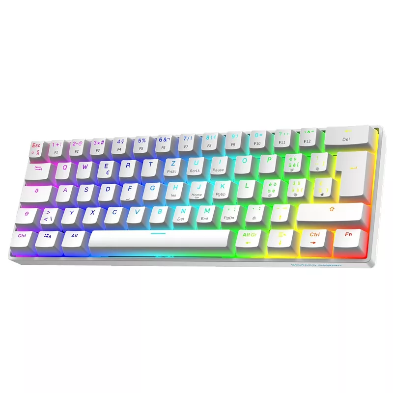 Tastatur DELTACO Gaming DK470, weiss