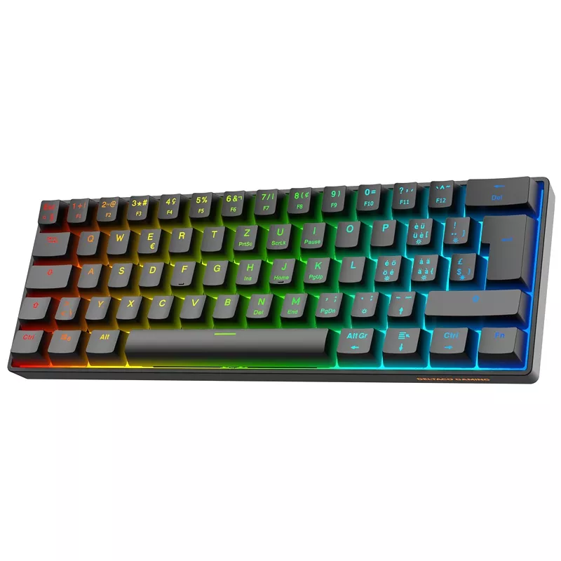 Tastatur DELTACO Gaming DK470, schwarz