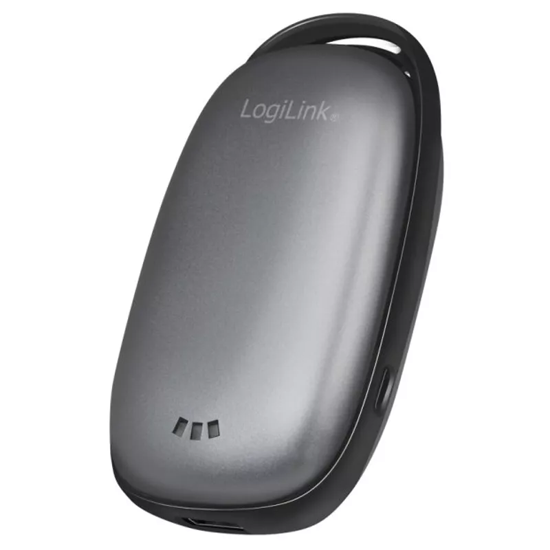 Powerbank 4000mAh & Handw�rmer, LogiLink, grau
