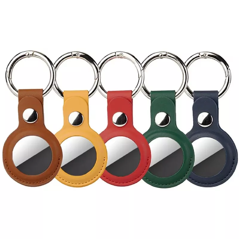 4smarts AirTag Schl�sselanh�nger Kunstleder, 5 St�ck