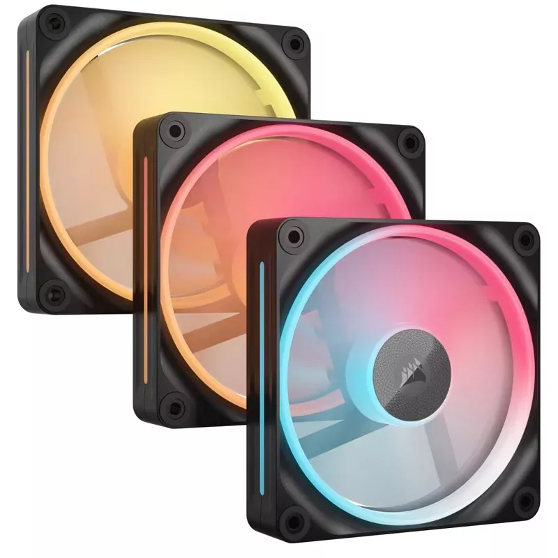 PC-L�fter, Corsair iCUE LINK LX120-R RGB schwarz, 3er Pack + LINK-Hub
