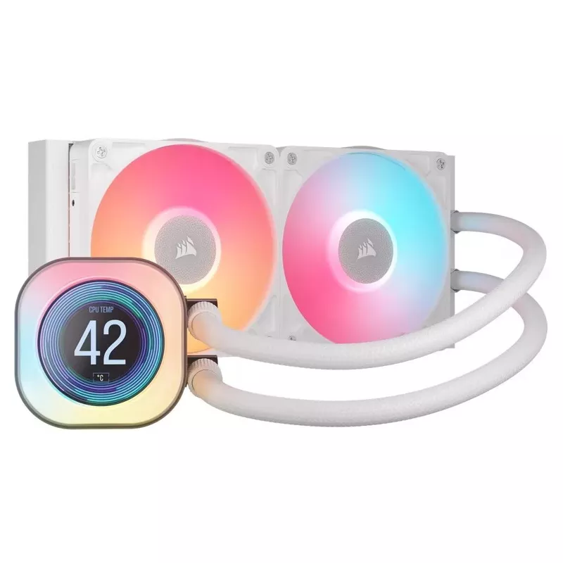 CPU Wasserk�hlung Corsair iCUE LINK Titan 240 RX LCD, weiss