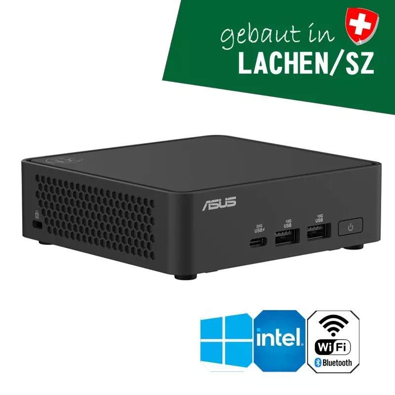 ALCOM Mini-PC Intel Core 3 100U, 8GB RAM, 500GB SSD, schwarz