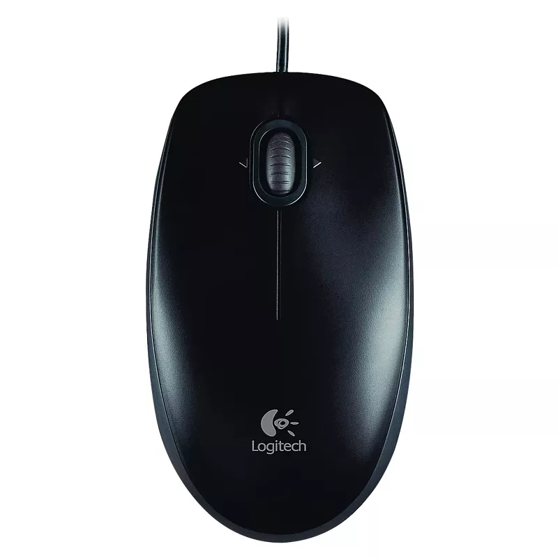 Maus Logitech B100, schwarz, USB